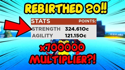 HITTING REBIRTH 20 WITH INSANE STATS And X700 000 Multiplier OPM