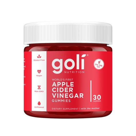 Goli Apple Cider Vinegar Gummy 30 Count Dietary Supplement