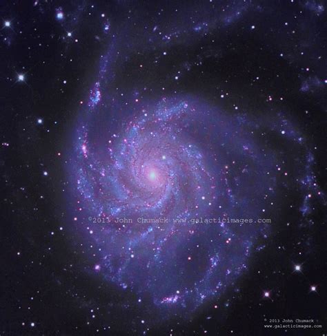 M101 The Pinwheel Spiral Galaxy photos - below the handle of the Big Dipper