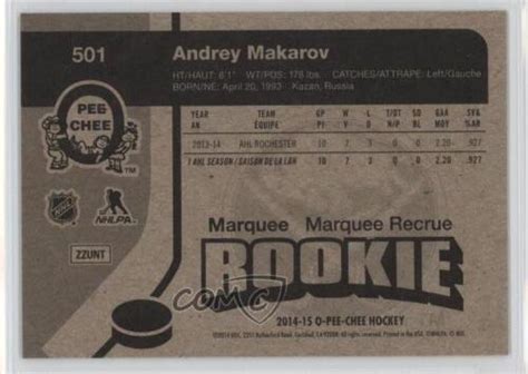 O Pee Chee Marquee Rookie Retro Andrey Makarov Rc For