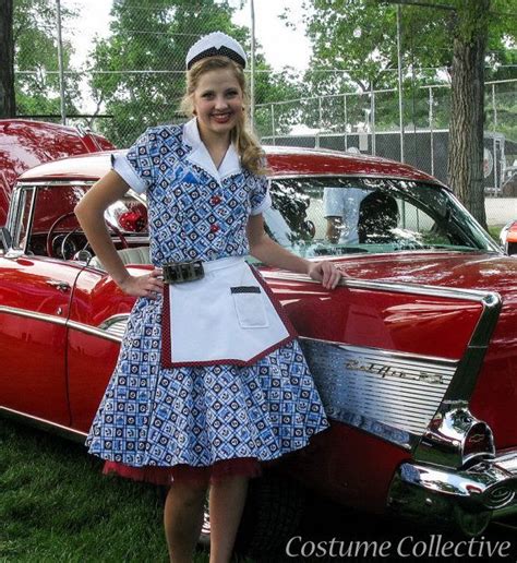 Retro Diner Waitress Car Hop Rockabilly Dress by CostumeCollective Vintage Diner, Retro Diner ...