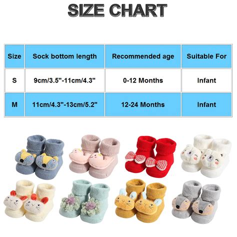 Baby Sock Size Chart | tunersread.com