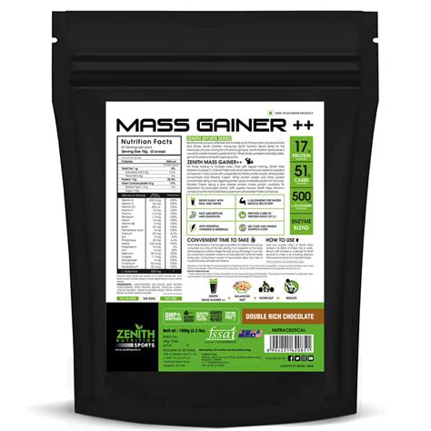 Best Mass Gainer In India Buy Mass Gainer Online From Zenith Sports