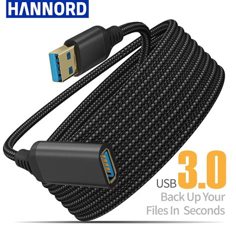 Hannord Cable de datos de transmisión de alta velocidad Cable USB 3 0