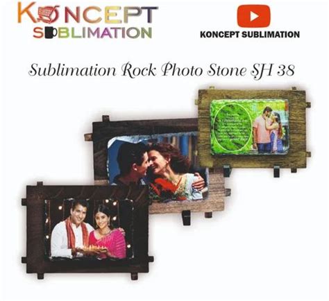 White Sublimation Rock Photo Stone SH 38 For Gift Size 6 6 Inch At