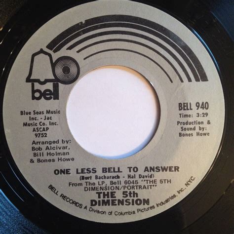 The 5th Dimension One Less Bell To Answer Feelin Alright 1970