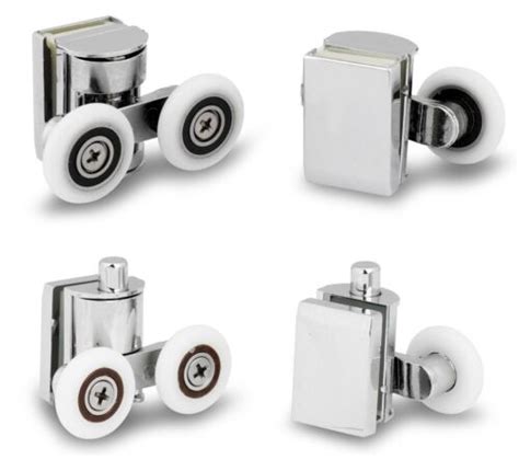 4pcs 23mm Twin Zinc Alloy Shower Door Rollers Runners Wheels Top And Bottom Set Ebay