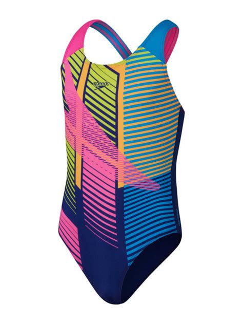 Speedo Girls Digital Allover Splashback Swimsuit