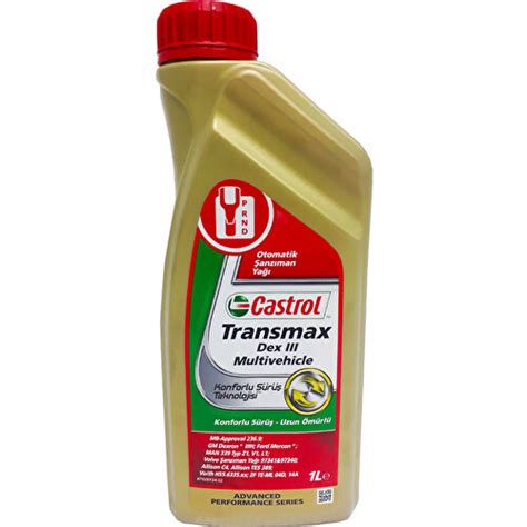 Castrol Atf Transmax Dex Iii Multivehicle Anz Man Ya Lt Fiyat