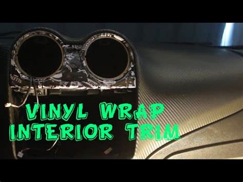 How To Vinyl Wrap Interior Trim Wrapping Mascherina Bocchette Aria