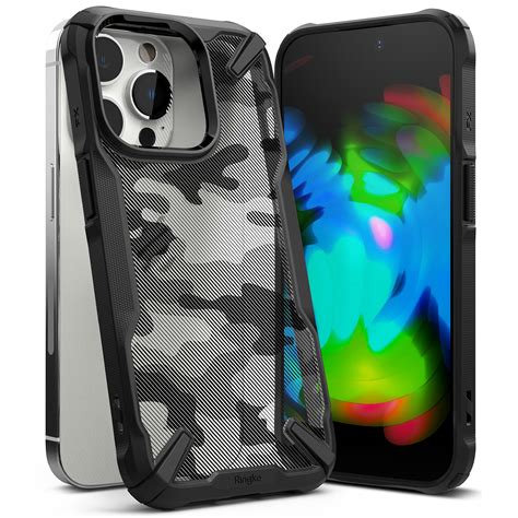 Estuche Fusion X Iphone Pro Max Camo Negro Ringke