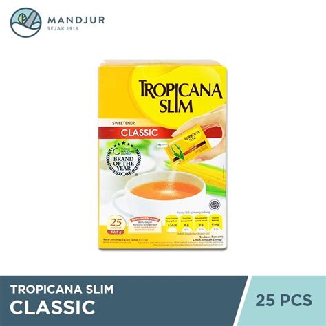 Jual Tropicana Slim Classic 25 Sachet Pemanis Alami Rendah Kalori