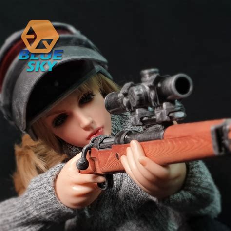 3D Printable 8x Scope for Sniper rifle 1/4 Scale by Sky Ha