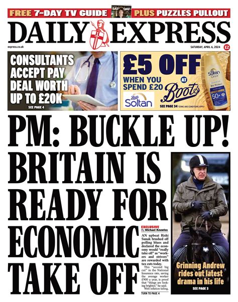 Daily Express Front Page Th Of April Tomorrow S Papers Today