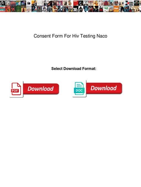 Fillable Online Consent Form For Hiv Testing Naco Consent Form For Hiv