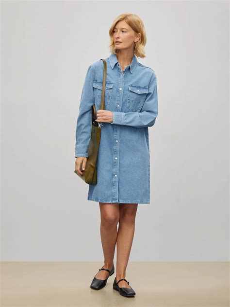 Платье из денима цвет: голубой PL1429/baxa | купить в интернет-магазине ...