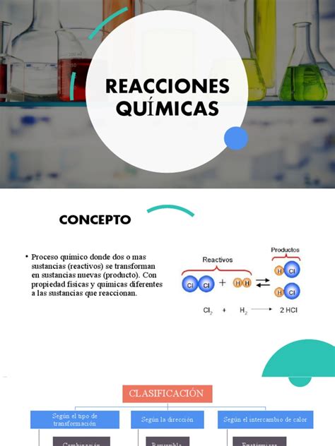 Diapositivas De Reacciones Químicas Pdf