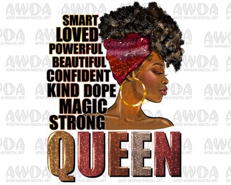 Black Queen Quotes Png Sublimation Design Download Black - Etsy