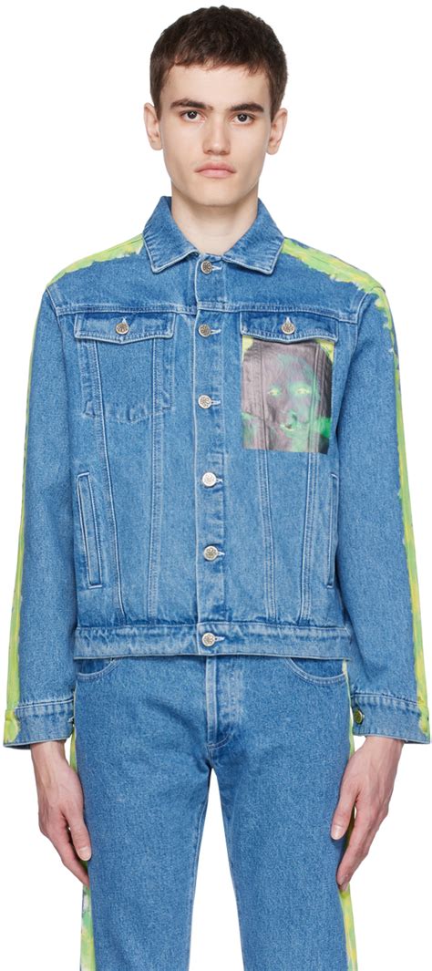 Sky High Farm Workwear Blue Quil Lemons Edition Denim Jacket Ssense