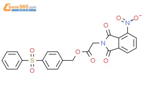 695169 03 0 4 Phenylsulfonyl Benzyl 4 Nitro 1 3 Dioxo 1 3 Dihydro 2H