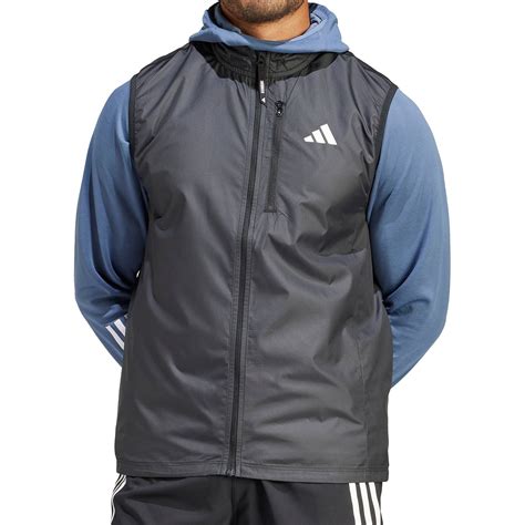 Adidas Own The Run Mens Running Gilet Black Start Fitness