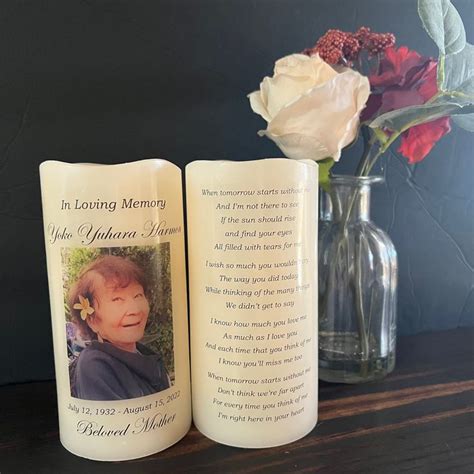 Memorial Candle Two Sided Personalized Candle - Etsy in 2023 ...