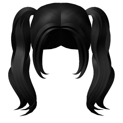 Black Long Anime Pigtails Roblox Item Rolimon S