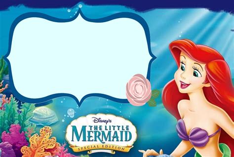 The Little Mermaid Invitation Template | Invitations Online