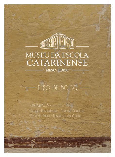 PDF Museu Da Escola Catarinense MESC UDESC MESC De Bolso