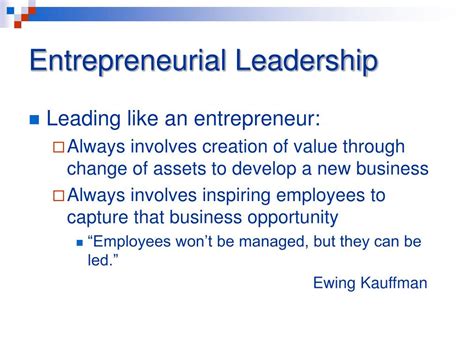 Ppt Entrepreneurial Leadership Powerpoint Presentation Free Download