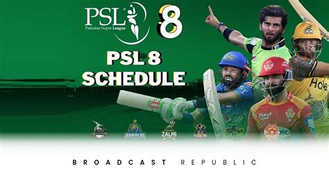 HBL PSL 8th Schedule officially Disclosed - Broadcast Republic