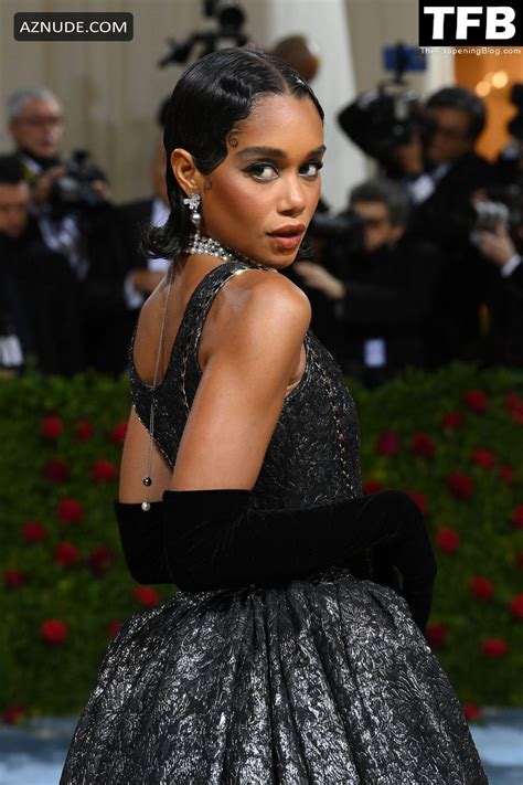 Laura Harrier Sexy Seen Flaunting Her Hot Tits At The Met Gala In New