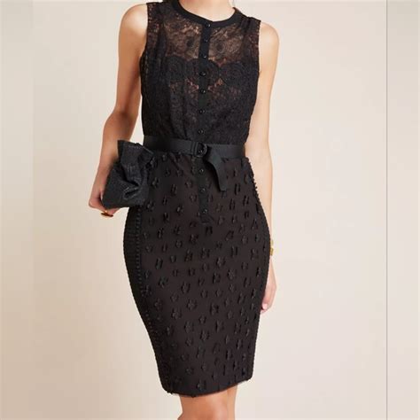 Byron Lars Dresses Nwt Byron Lars Beauty Mark Black Lace Gisella