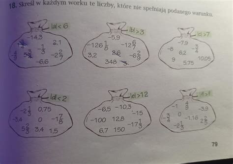 Skre L W Kazdym Worku Te Liczby Kt Re Nie Spe Nia Podananego Warunku