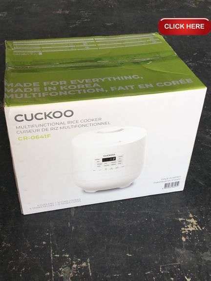 Cuckoo multifunctional rice cooker - Rideau Auctions