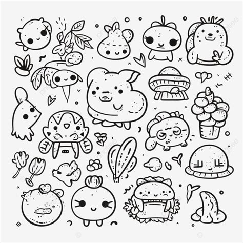 Simple Cute Stickers Outline Designs To Add Cuteness To Your Items