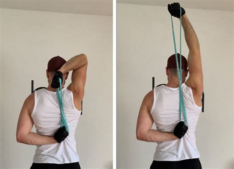 Triceps Overhead Extension With Resistance Bands Biqbandtraning