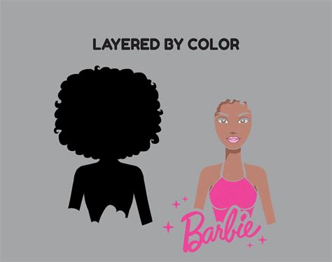 Barbie Afro Svg Cut File Clipart Barbie Doll Svg Png Etsy