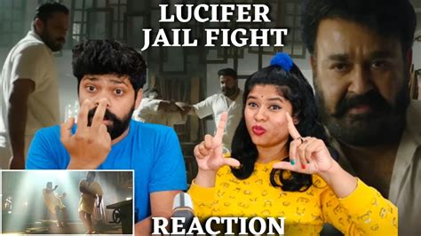 Lucifer Lalettan Mass Jail Fight Scene Reaction Malayalam