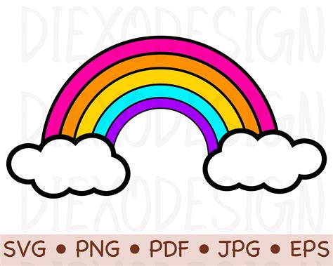 Clipart Cloud Rainbow