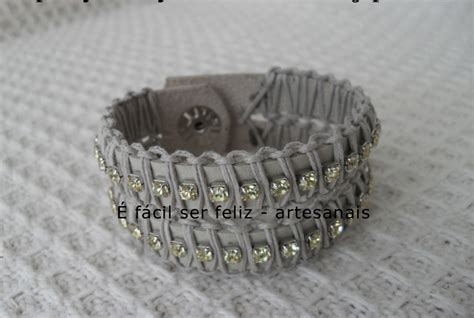 Facil Ser Feliz Artesanais Pulseiras Em Macram