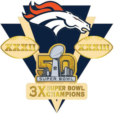 Denver Broncos Super Bowl Champions Franchise Pin Denver Broncos