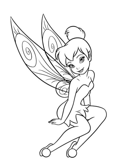 Colorear Campanilla Imagenes Y Dibujos Para Imprimir Tinkerbell