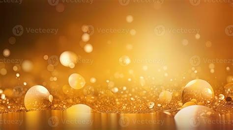 Gold glitters background. shimmering blur spot lights Bokeh Shiny gold ...