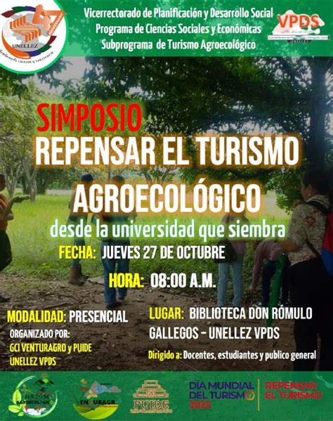 De Octubre Simposio Repensar El Turismo Agroecol Gico