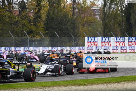 Pierre Gasly Alphatauri At Leads Charles Leclerc Ferrari Sf