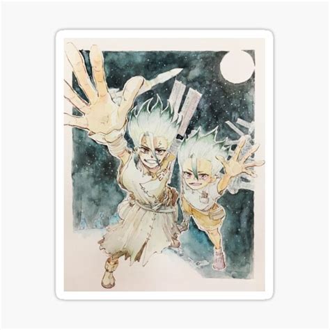 Senku From Dr Stone Sticker For Sale By Gohin San Redbubble