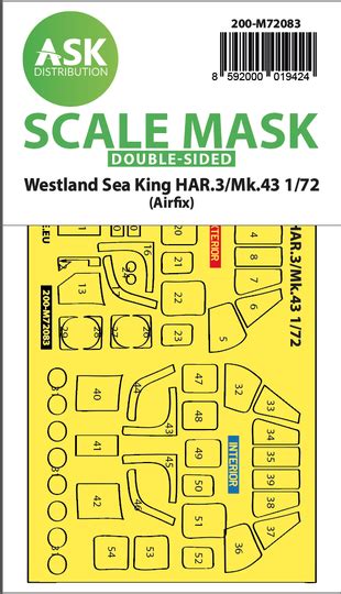 Westland Sea King Har Mk Double Sided Express Fit Mask For