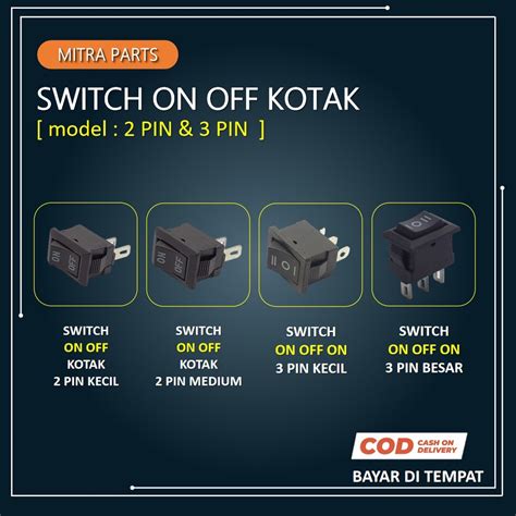 Jual Saklar On Off Pin Kecil Saklar Switch On Off Switch On Off