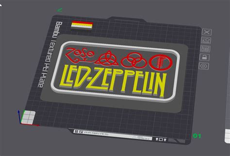 Led Zeppelin Led Lightboxv20 By Tommy Gun Makerworld